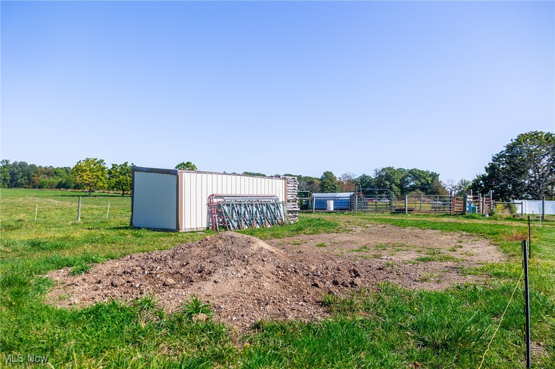 1791 Beal Road Mansfield, OH 44903 - Photo 30 of 50 View of yard featuring an outbuilding and a view of countryside