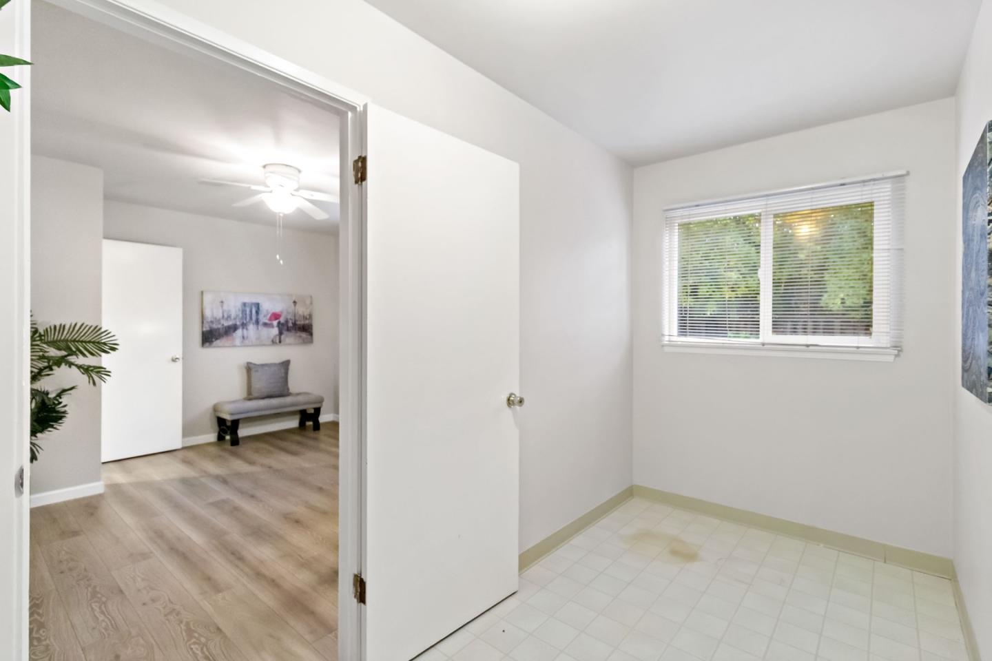 527 Easy Street Mountain View, CA 94043 - Photo 21 of 57 a view of a hallway to a livingroom and a window