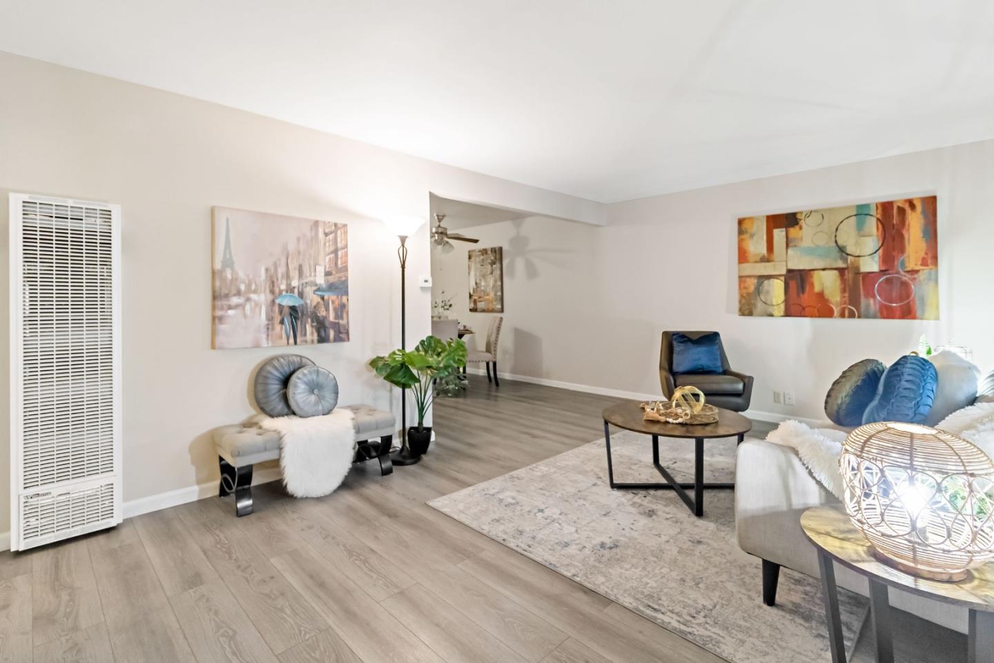 527 Easy Street Mountain View, CA 94043 - Photo 8 of 57 a living room with furniture and wooden floor