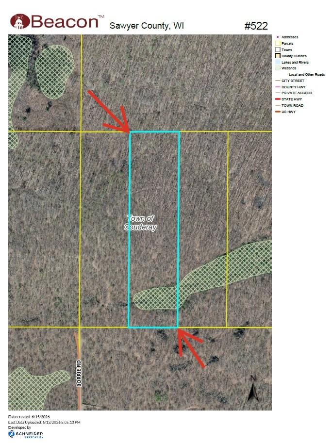 Off Borrie Road, Unit 10ACRES Couderay, WI 54828 - Photo 4 of 5 Gallery Image 4