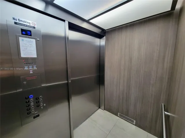 a view of a balcony with city view