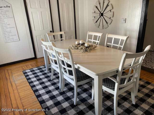 991 Main Street Rome, PA 18837 - Photo 22 of 53 a view of a dining room with furniture and wooden floor
