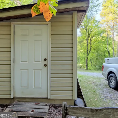 a view of a garden with plants