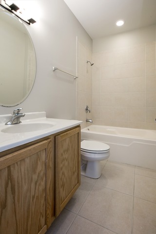 2314 East 71st Street, Unit B Chicago, IL 60649 - Photo 11 of 19 a bathroom with a sink toilet and shower