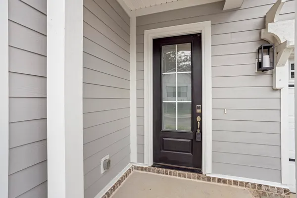 a view of front door