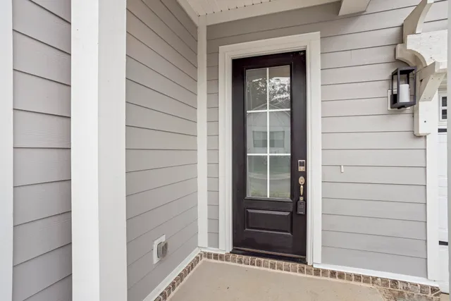 a view of front door