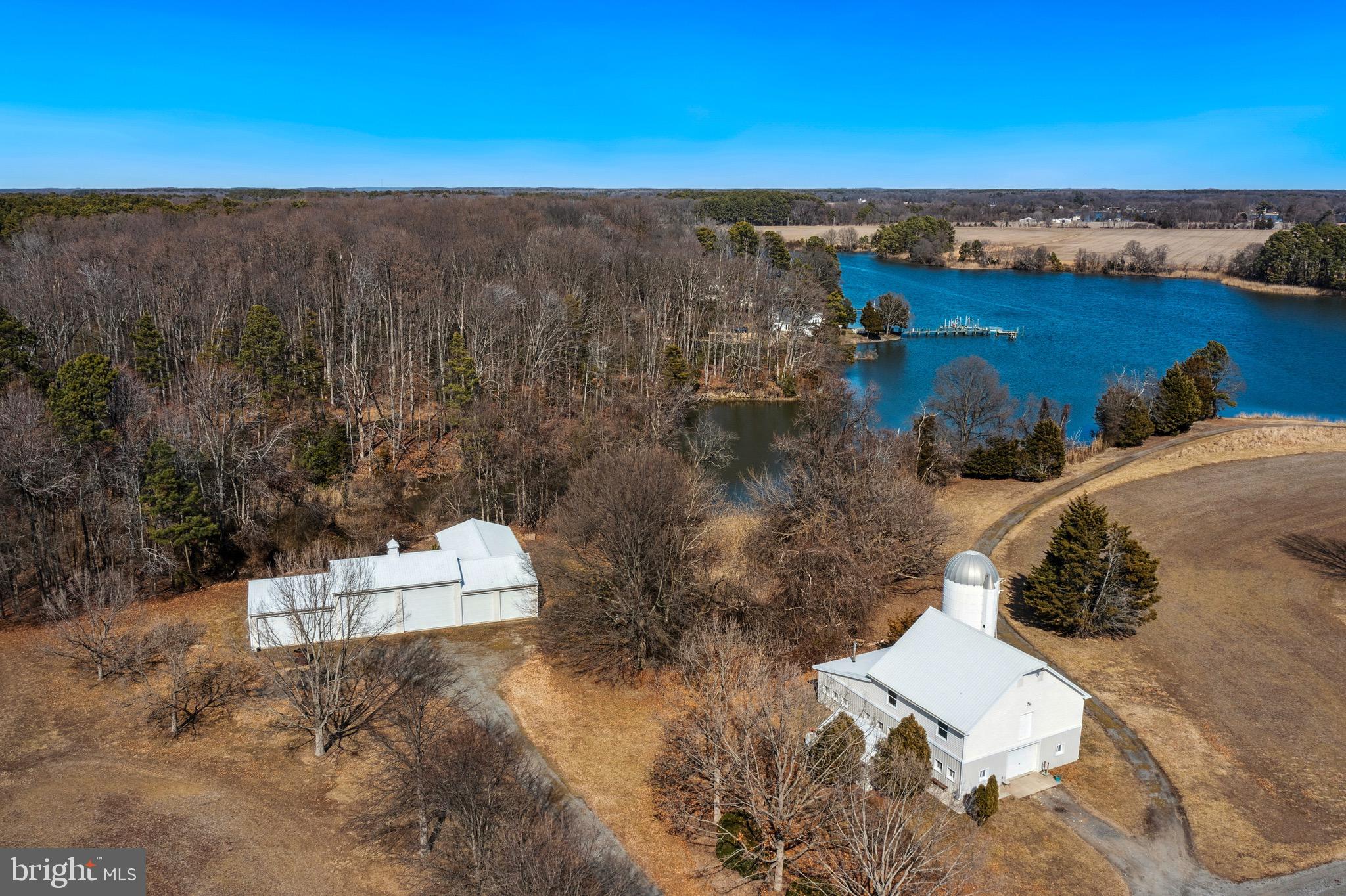 5135 Crosby Road Rock Hall, MD 21661 - Photo 27 of 43 Aerial view of outbuildings