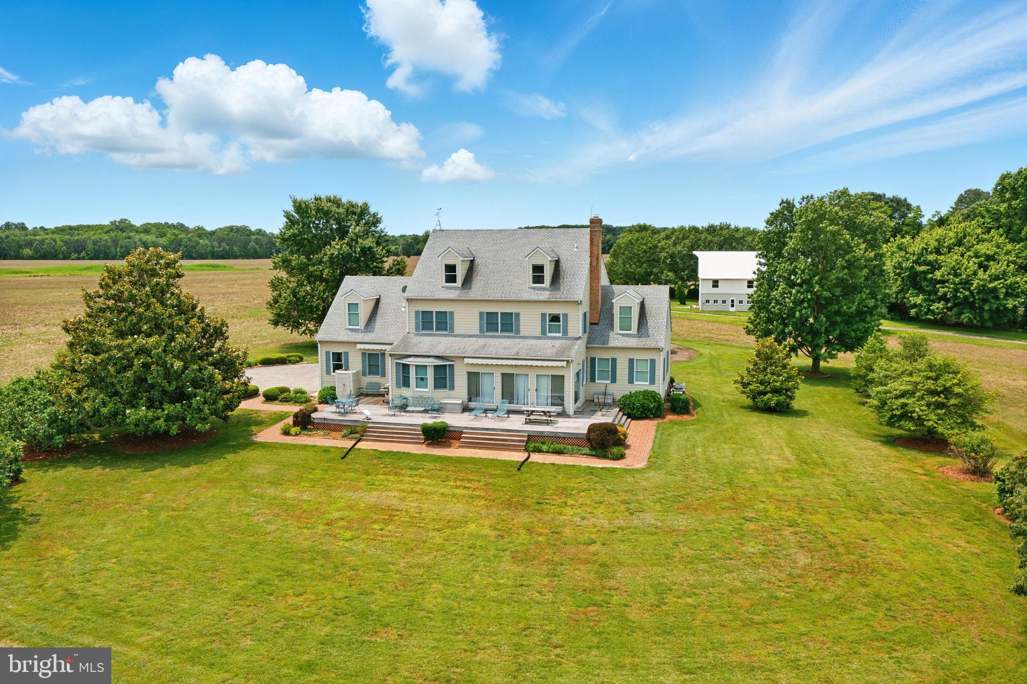 5135 Crosby Road Rock Hall, MD 21661 - Photo 3 of 43 Rear aerial view of home