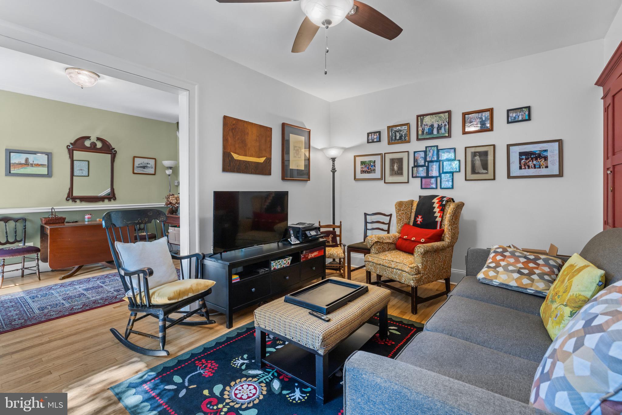 6020 Bridget Street Philadelphia, PA 19144 - Photo 3 of 43 a living room with furniture and a flat screen tv