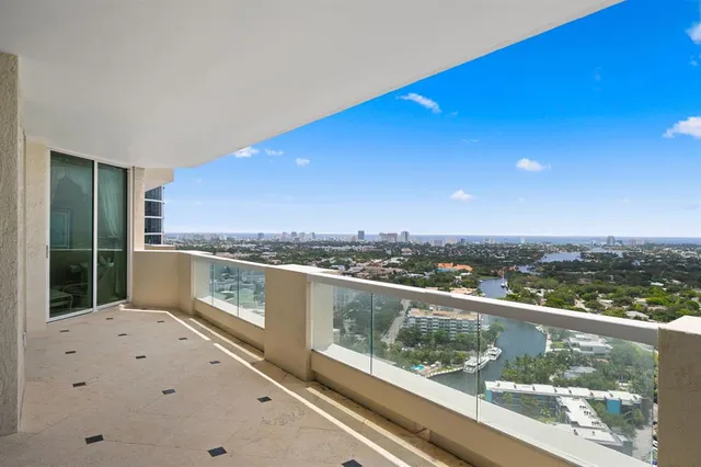 a view of a lake from a window