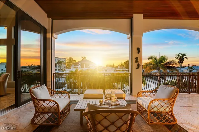 a outdoor view with a hardwood floor and city view