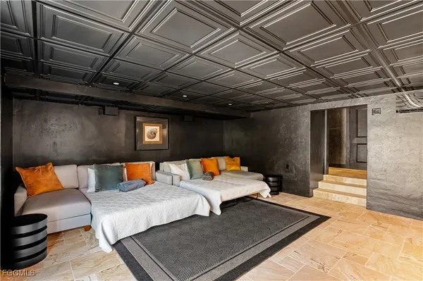 a outdoor space with sitting space