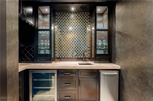 a bathroom with a sink and a shower