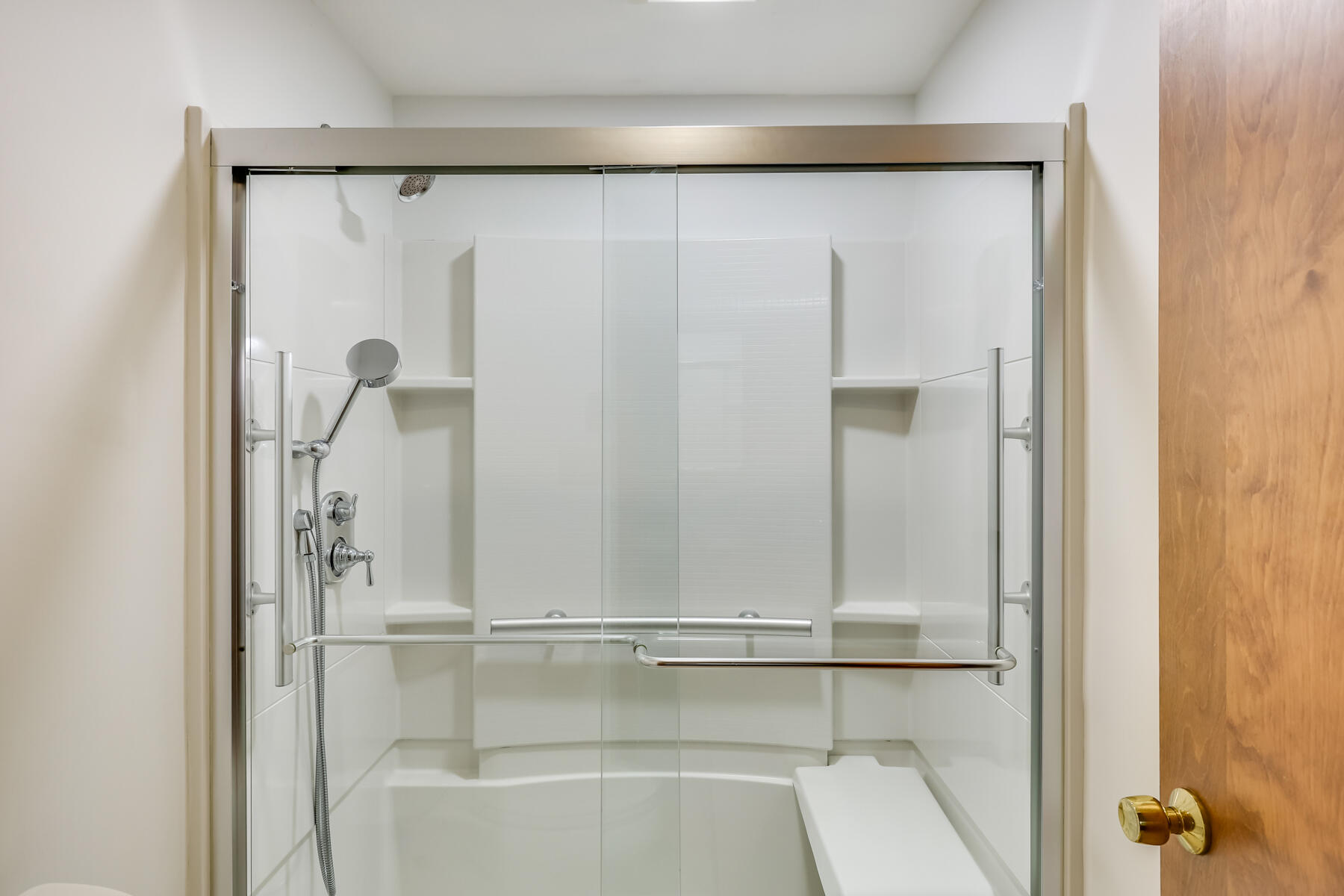 11 Menemsha Way East Falmouth, MA 02536 - Photo 30 of 50 a bathroom with a glass shower door