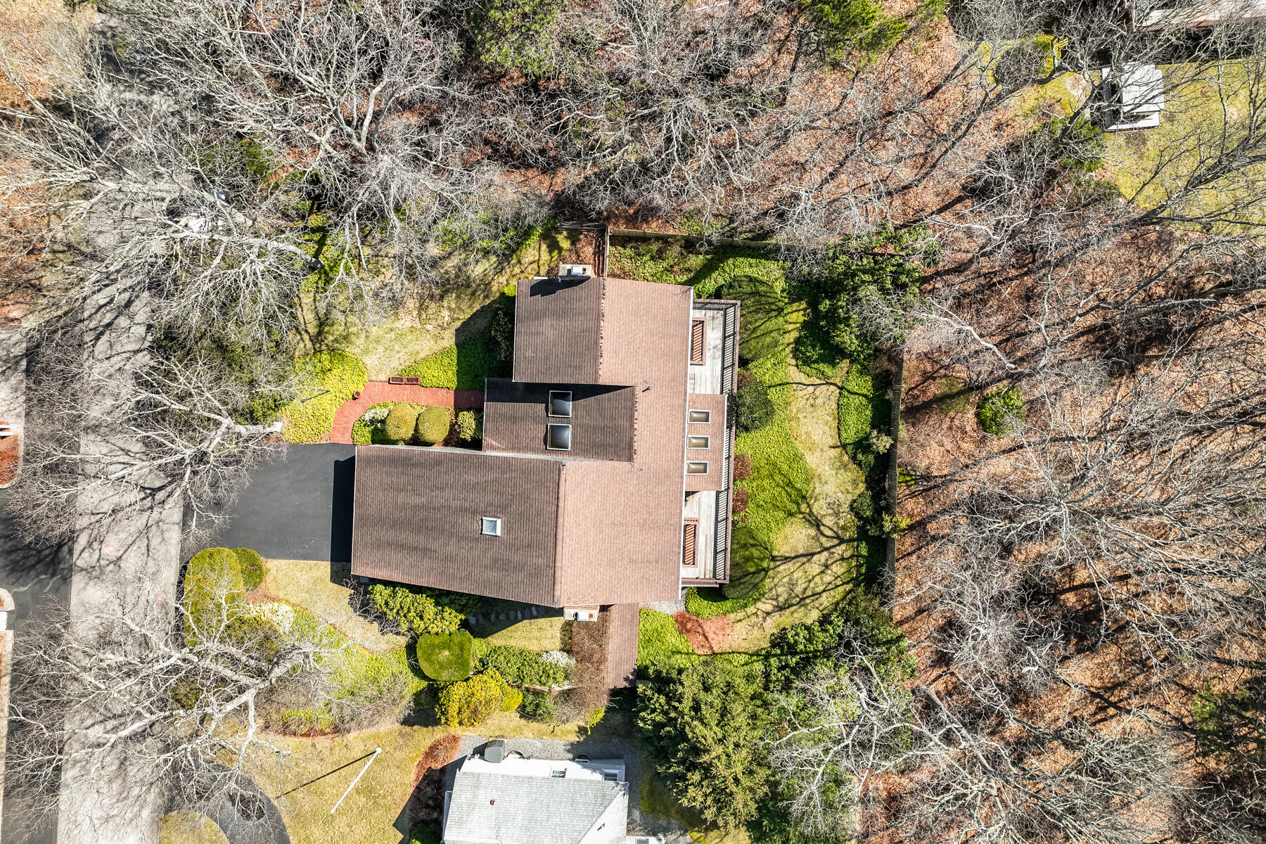 11 Menemsha Way East Falmouth, MA 02536 - Photo 4 of 50 an aerial view of a house with swimming pool and large trees