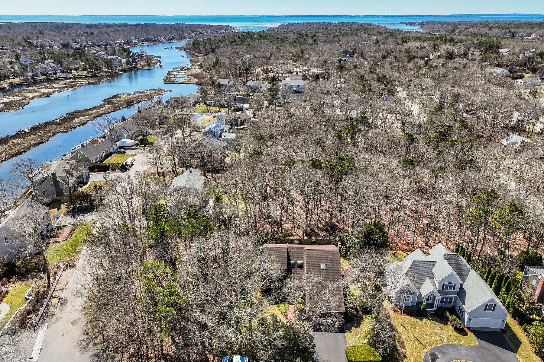 11 Menemsha Way East Falmouth, MA 02536 - Photo 48 of 50 an aerial view of a residential houses with outdoor space