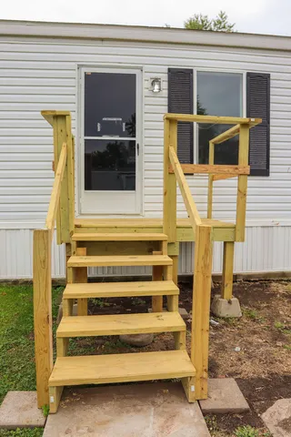 a view of front door house