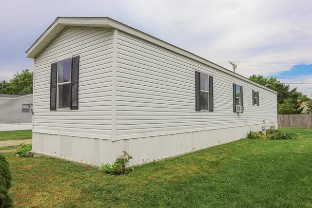 a view of backyard of house