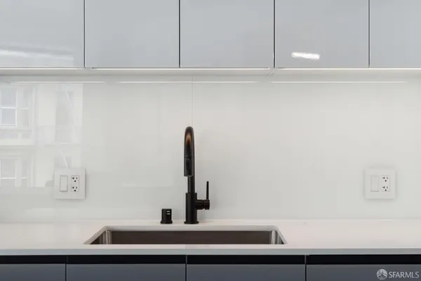 a close view of vanity