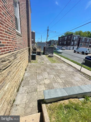 a view of outdoor space with seating area