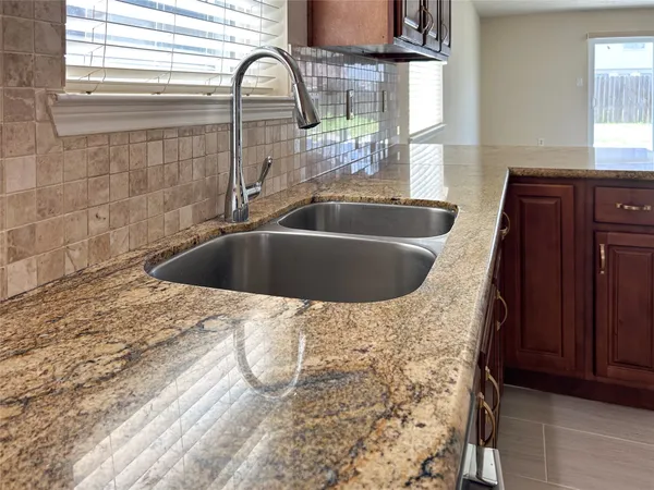 a close view of sink and tap