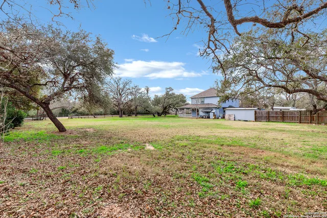 a view of yard with green space