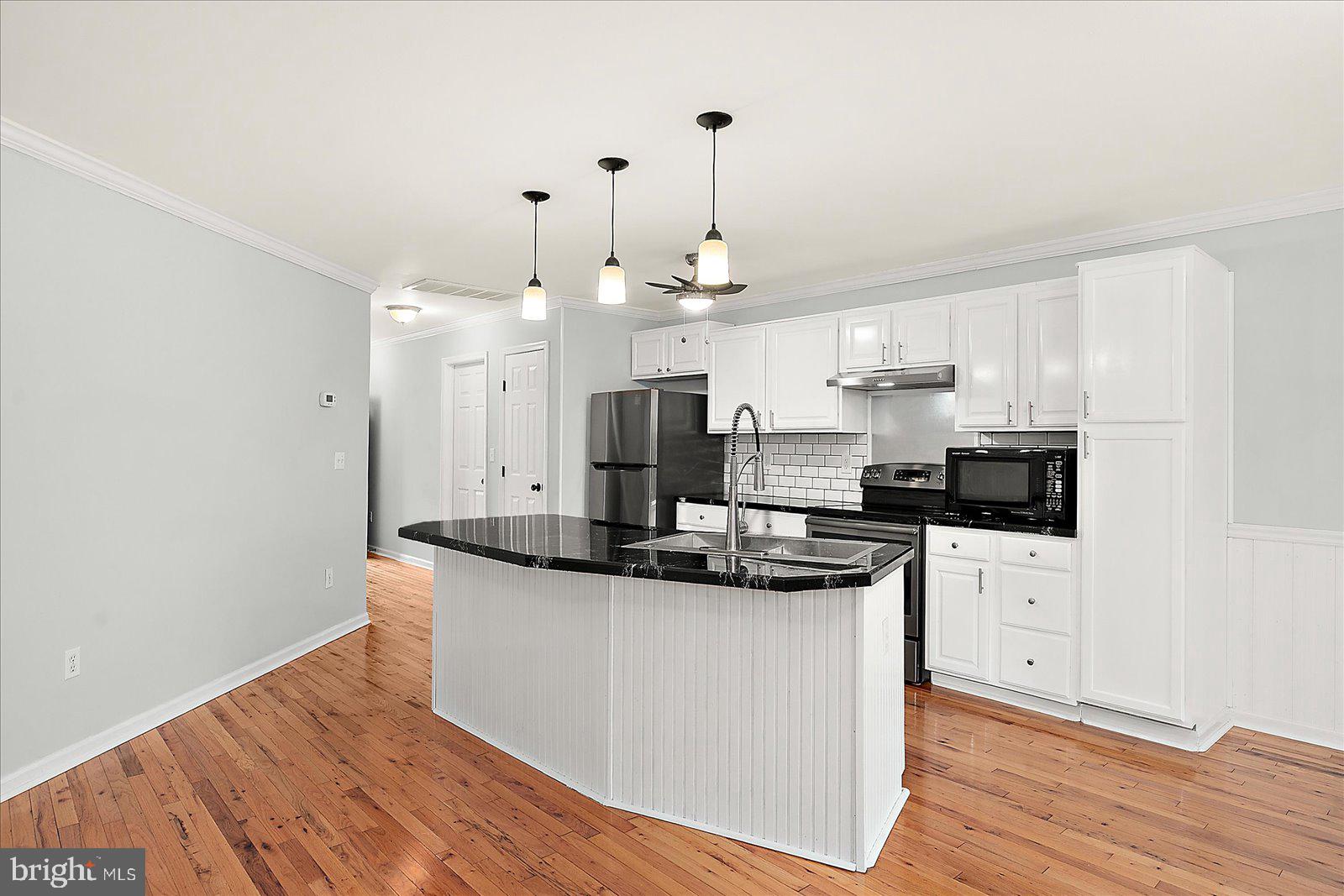 36405 Poplar Neck Road Willards, MD 21874 - Photo 16 of 50 a kitchen with stainless steel appliances granite countertop a sink a stove and a refrigerator