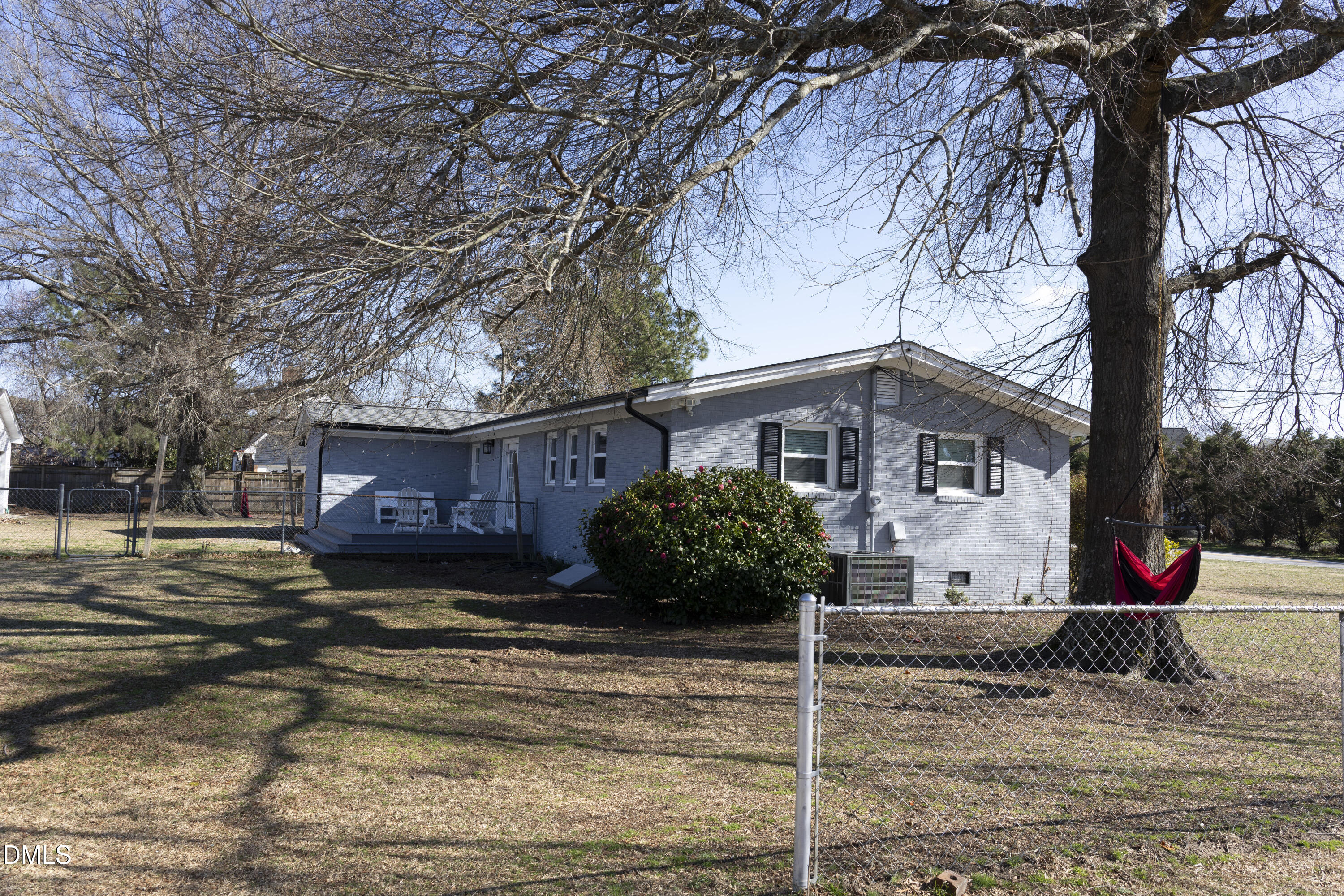7301 Cleveland School Road Garner, NC 27529 - Photo 61 of 73 a view of a house with a yard covered in snow