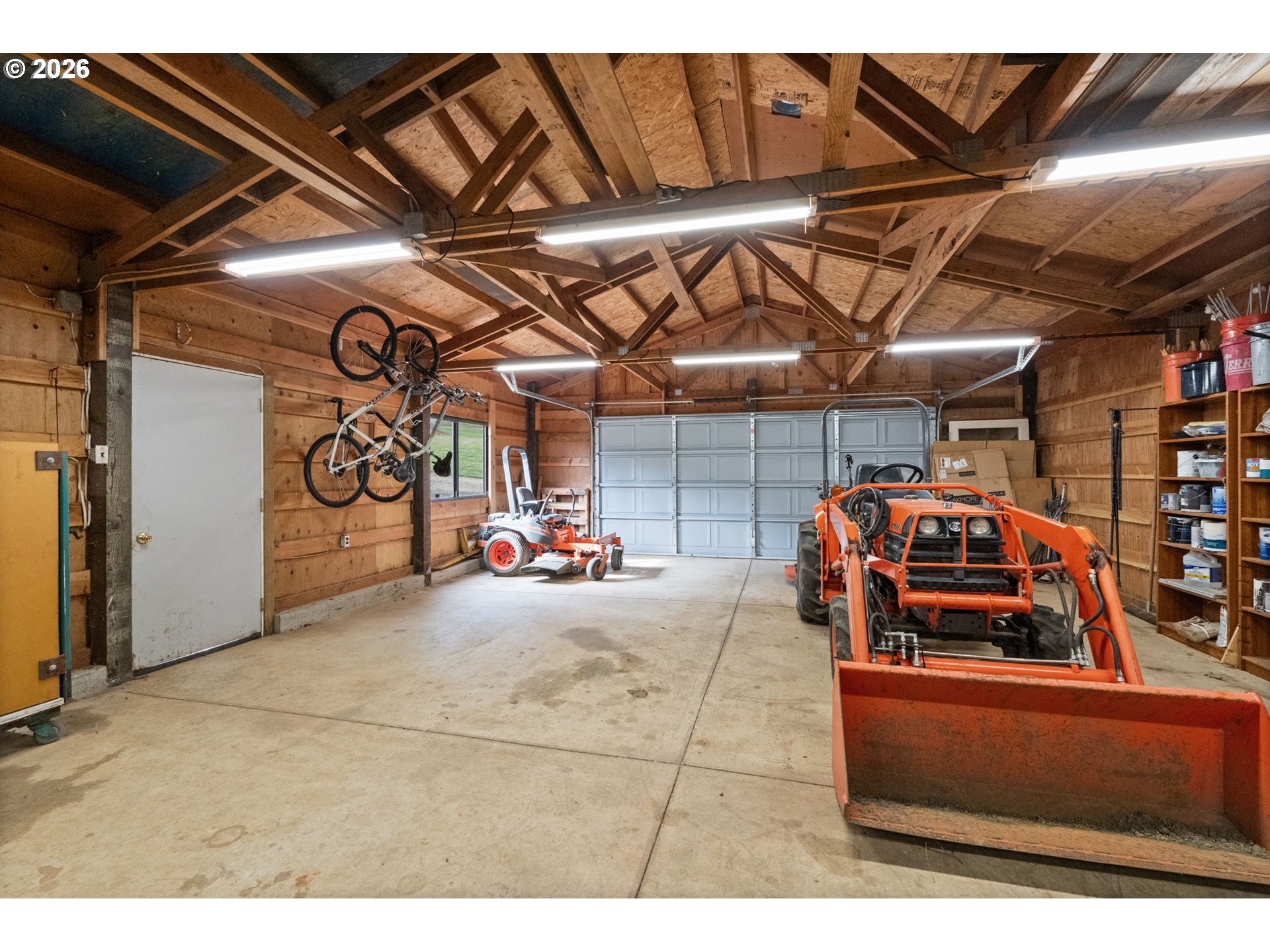 91448 Steinmetz Road Junction City, OR 97448 - Photo 46 of 48 a view of a garage with storage