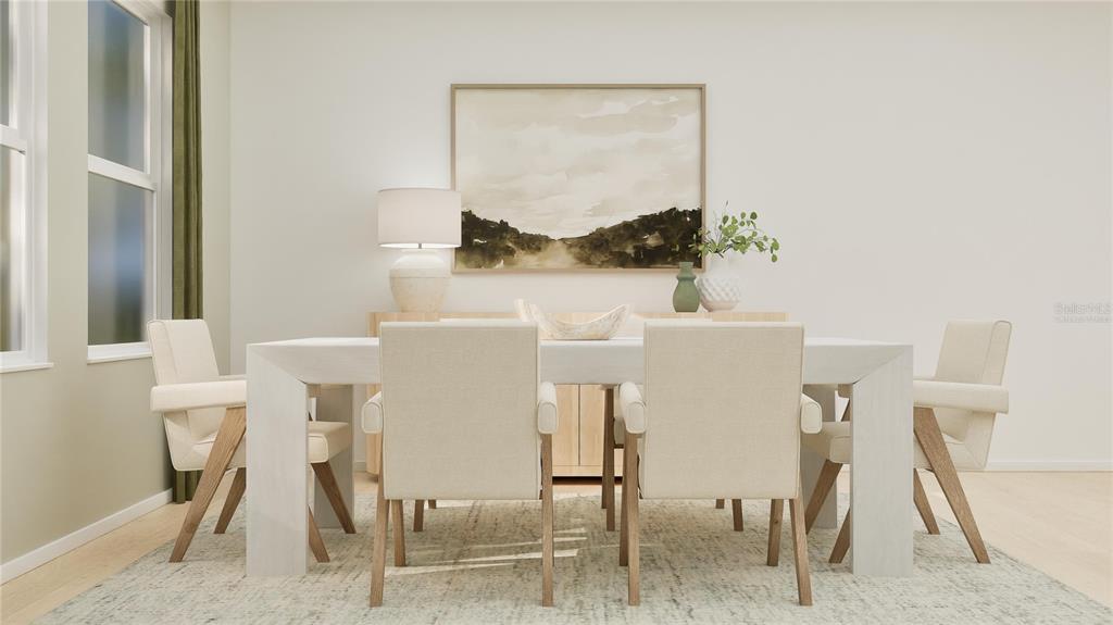 5102 Clay Whaley Road St. Cloud, FL 34772 - Photo 6 of 27 a dining room with furniture and a window
