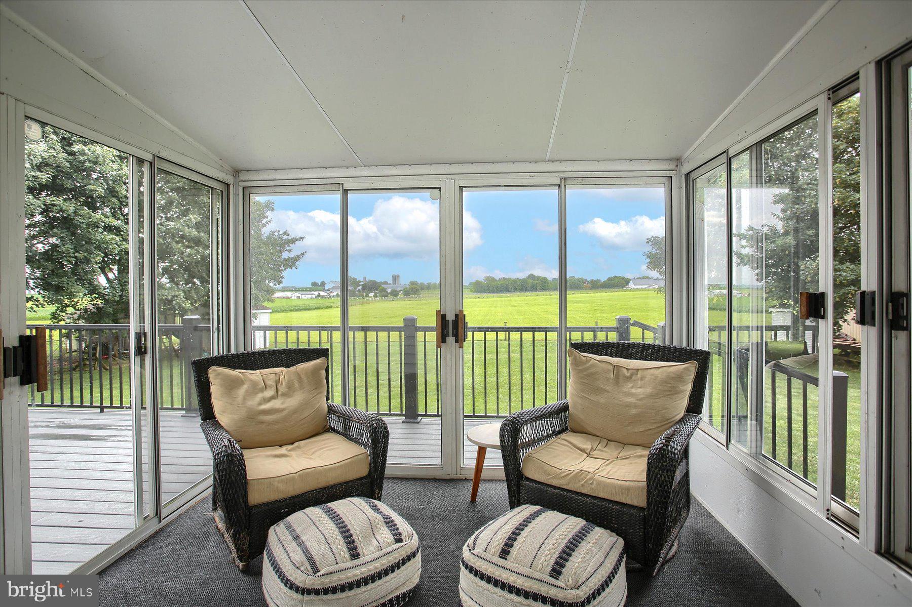 711 Landisville Road Manheim, PA 17545 - Photo 36 of 50 Sunroom Overlooking Farm Fields