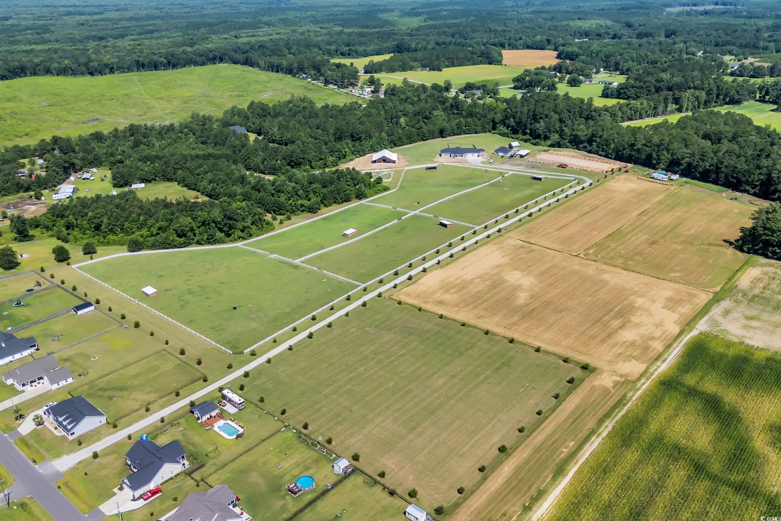 7356 Johnson Shortcut Road Conway, SC 29527 - Photo 6 of 40 Aerial view of property and surrounding area with rural landscape