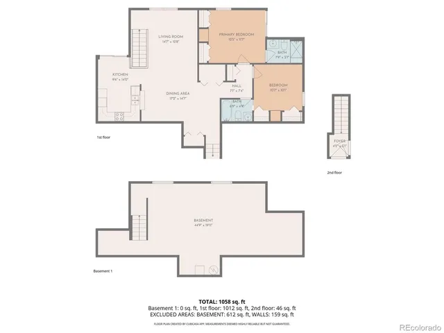 a picture of a room with a floor plan