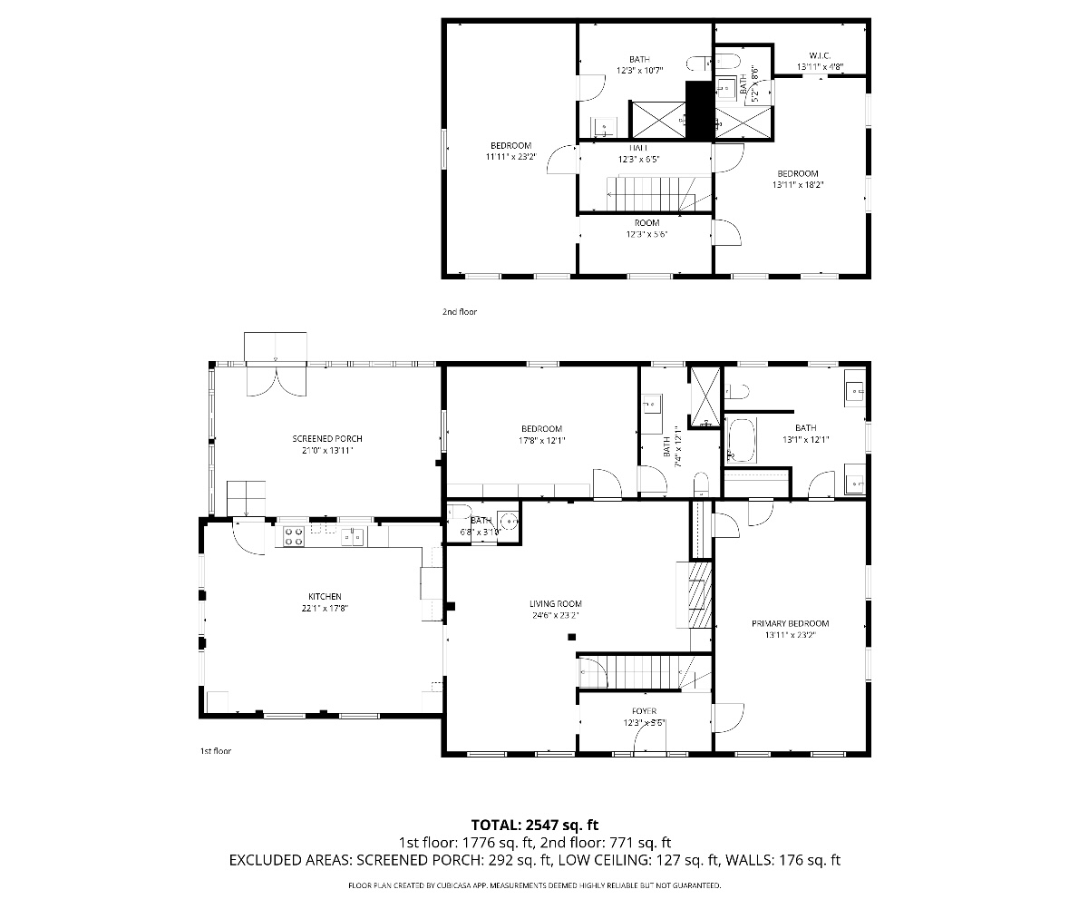 32 Norton Orchard Road Edgartown, MA 02539 - Photo 38 of 40 First & Second Floor Plan