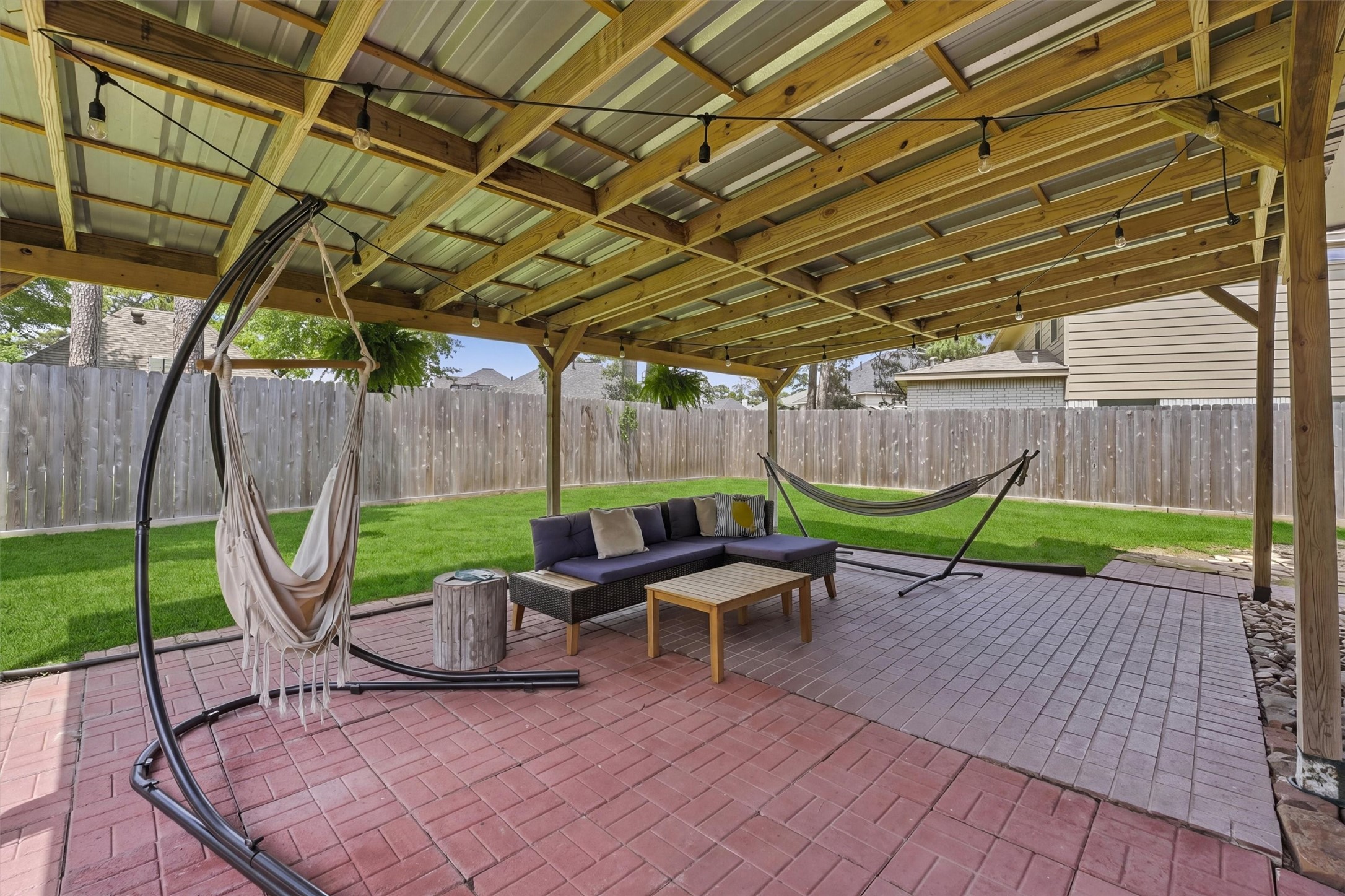 8827 Mile Run Road Humble, TX 77346 - Photo 26 of 37 a view of outdoor space with seating