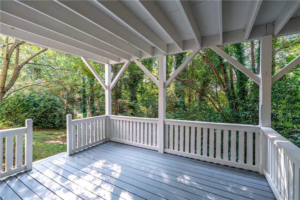 819 Gardenia Lane Decatur, GA 30033 - Photo 37 of 41 a view of a wooden deck