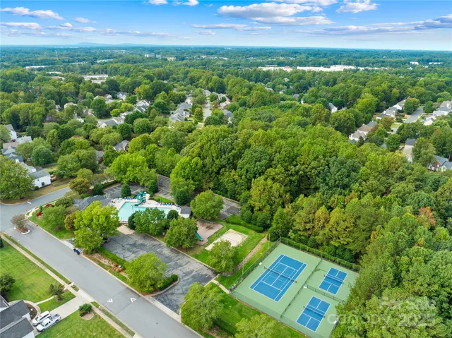 a view of a yard with plants