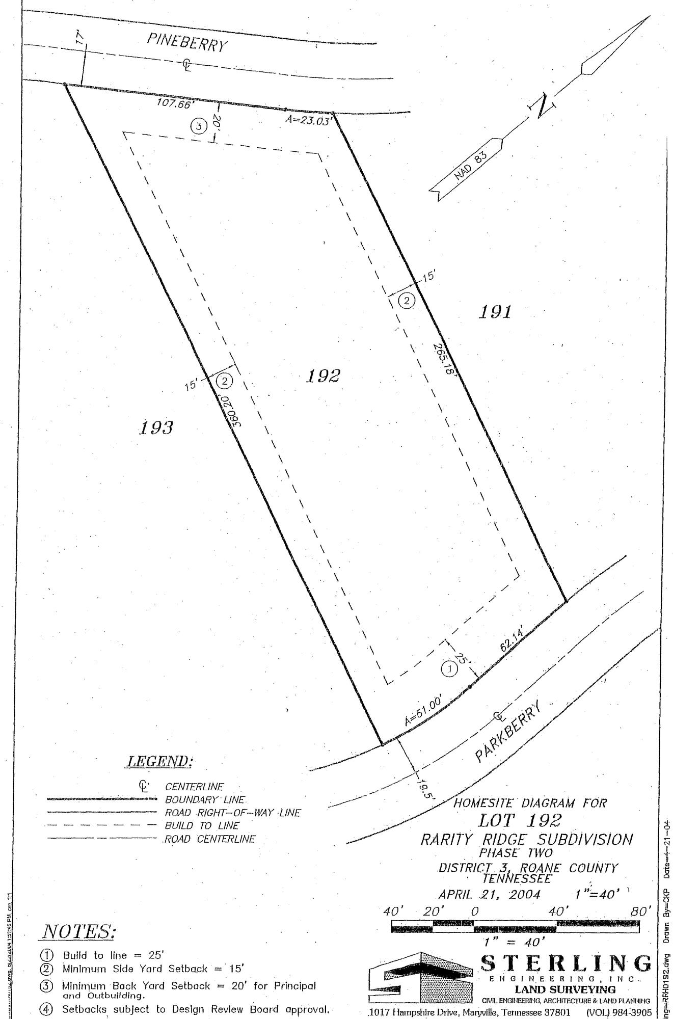 103 Brookberry Road, Unit LOT 192 Oak Ridge, TN 37830 - Photo 4 of 29 Plat Lot 192, 103 Parkberry Rd