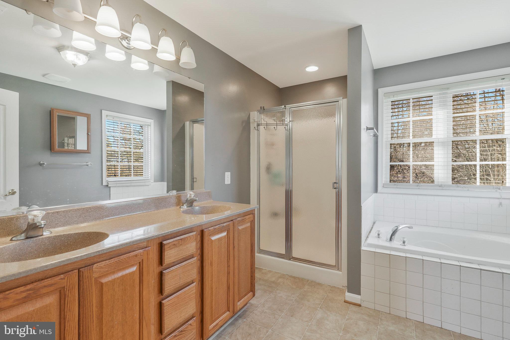 12433 Sub-Station Road Waldorf, MD 20601 - Photo 25 of 52 Primary En-Suite Bath w/double sink vanity