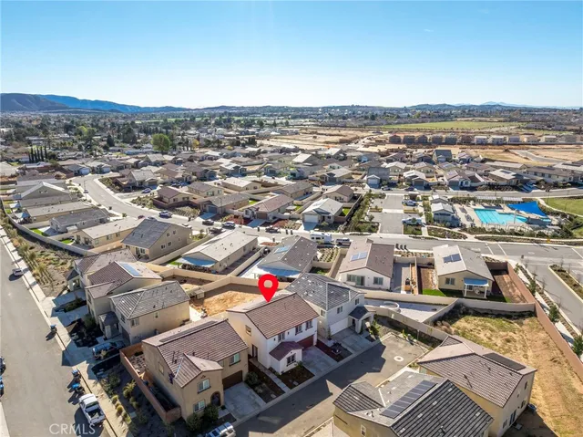 an aerial view of a city