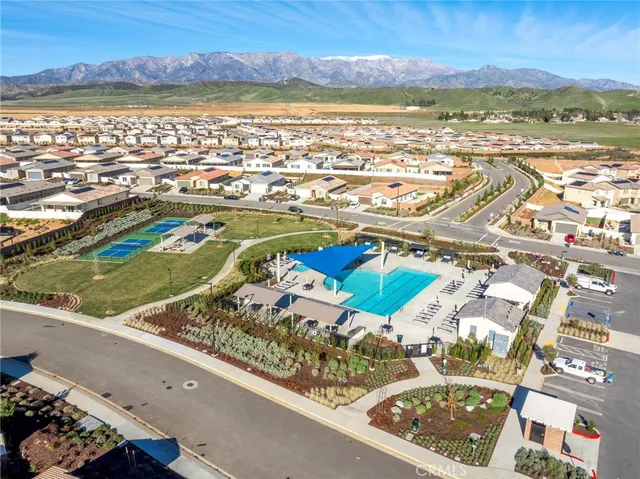 a view of a city with an ocean view
