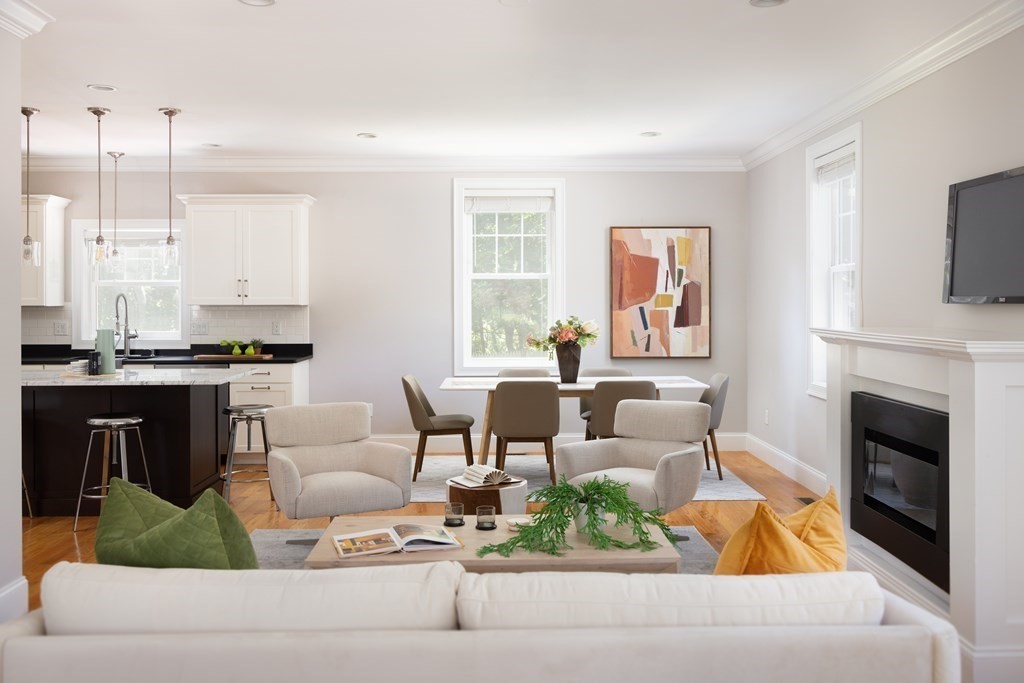 9 Hazel Terrace Arlington, MA 02474 - Photo 1 of 36 a living room with furniture fireplace and flat screen tv