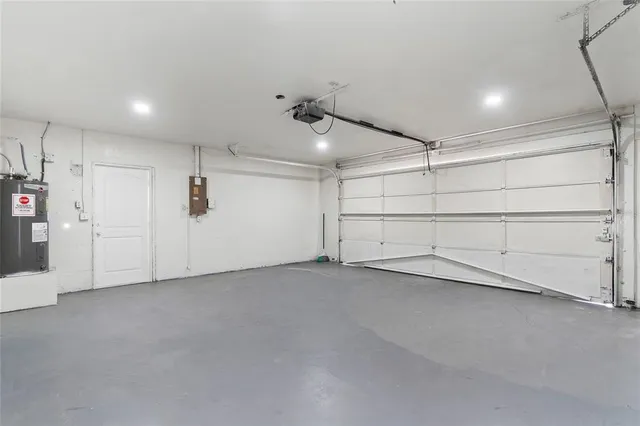 a view of a garage room