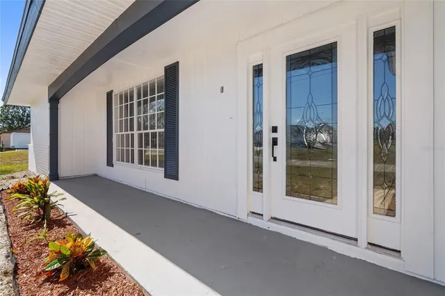 a view of front door