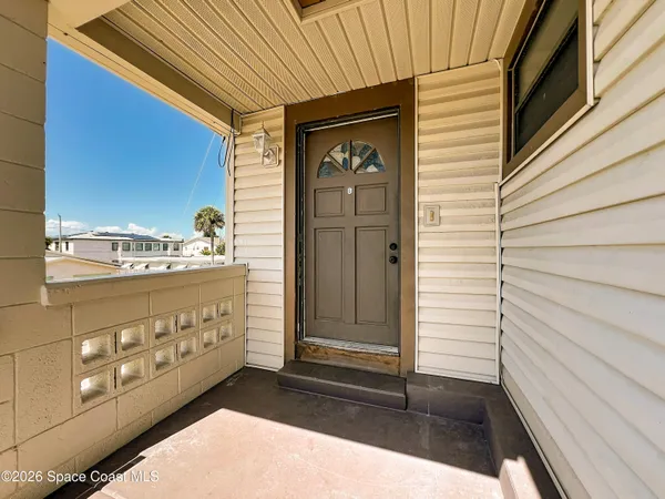 a view of a door of a house