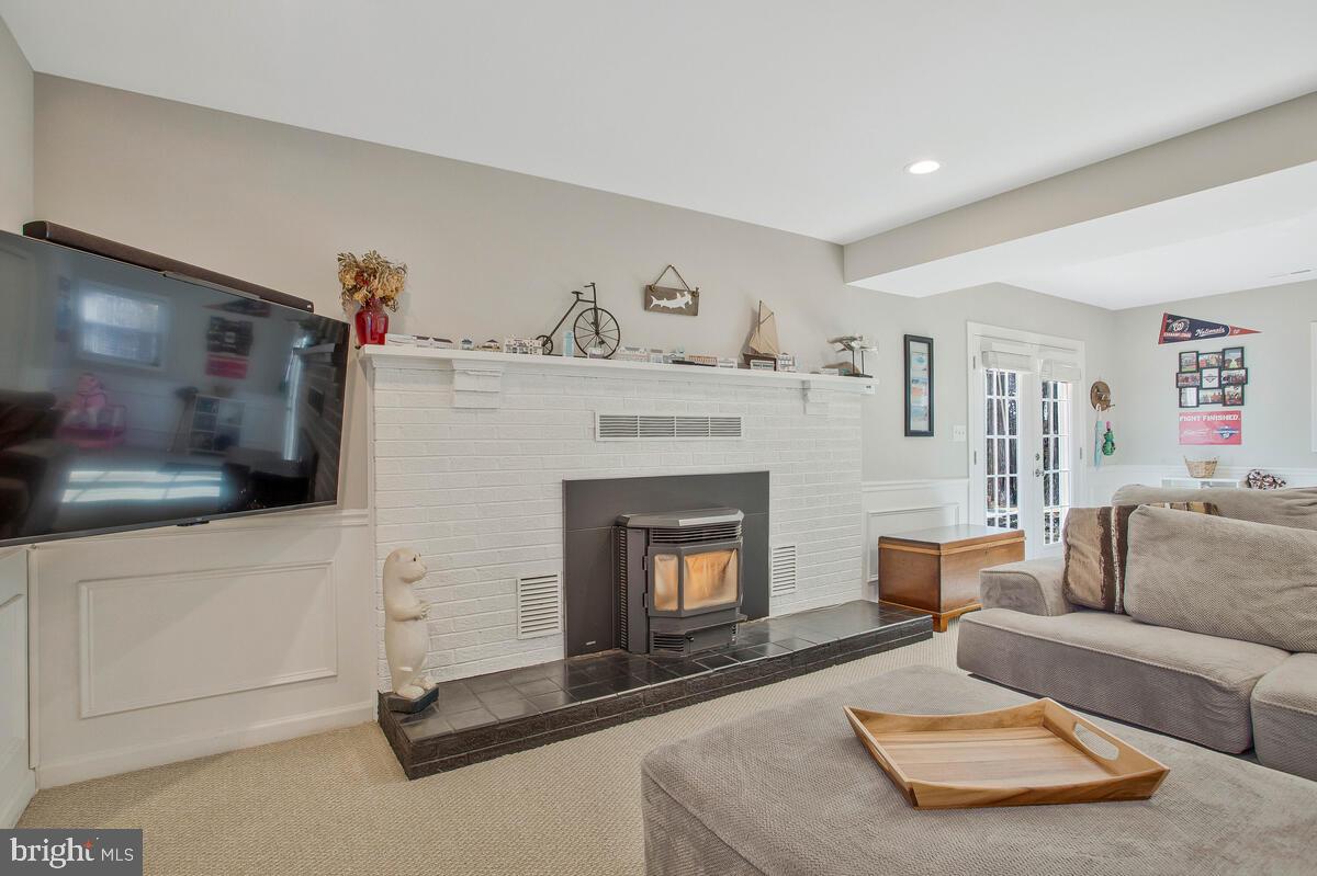 1827 Underwood Road Gambrills, MD 21054 - Photo 25 of 42 Pellet stove heats the whole room!