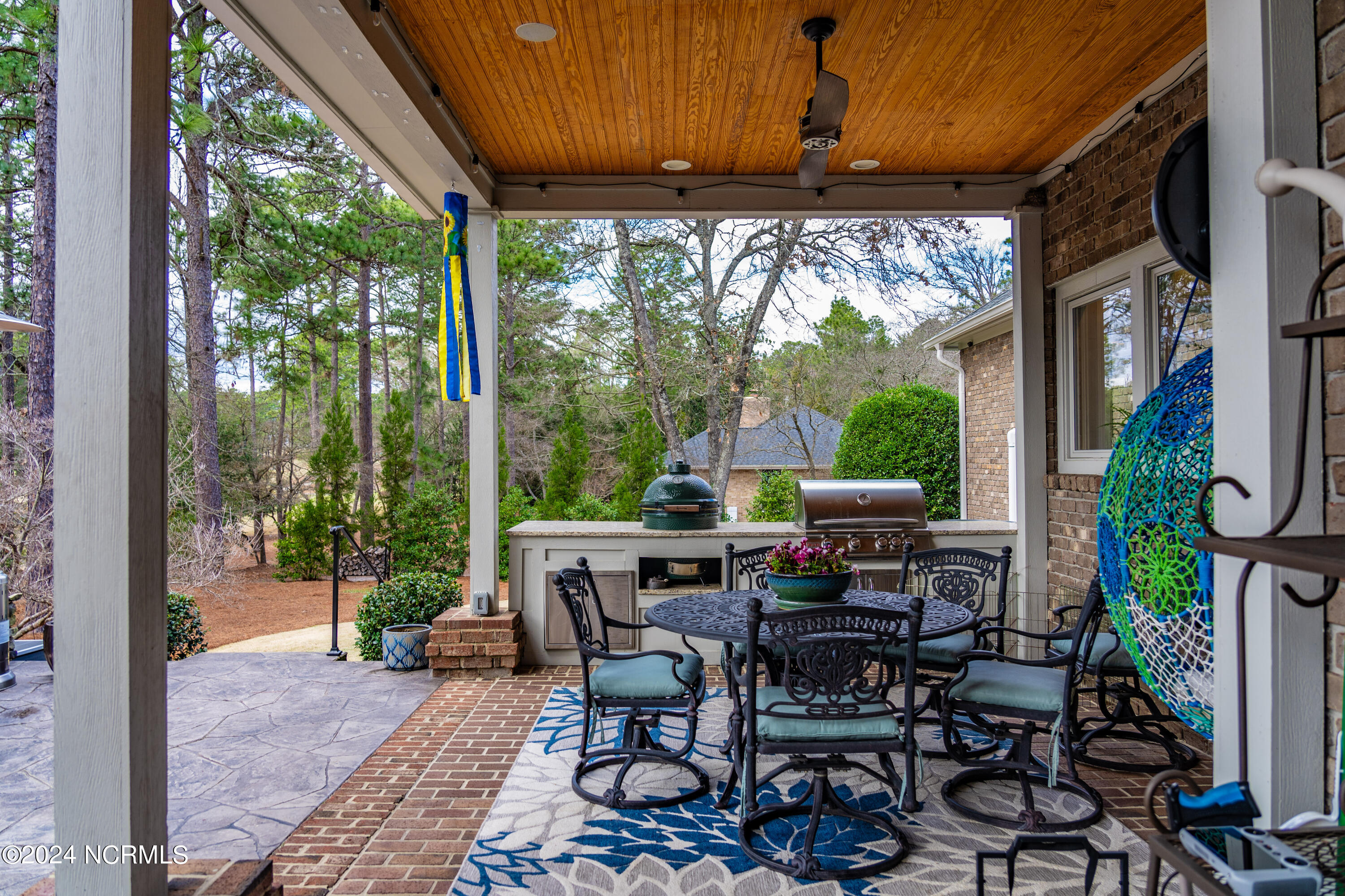 110 Hearthstone Road Pinehurst, NC 28374 - Photo 48 of 51 Covered Back Patio