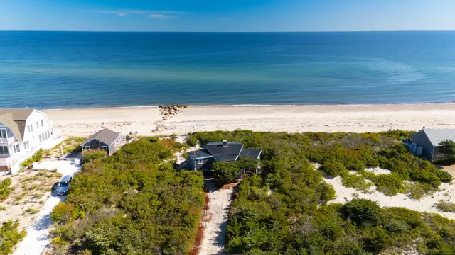 a view of an ocean from a building