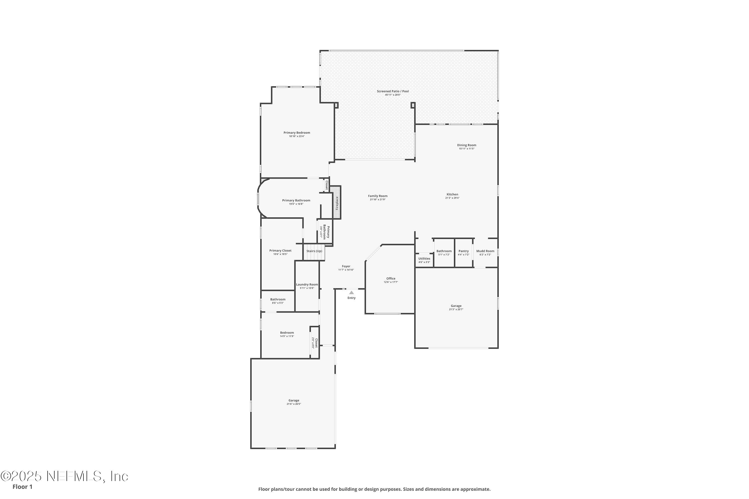 220 Honey Blossom Road St. Johns, FL 32259 - Photo 81 of 99 mls-Floor-1With_Dim-220 Honey Blossom Rd