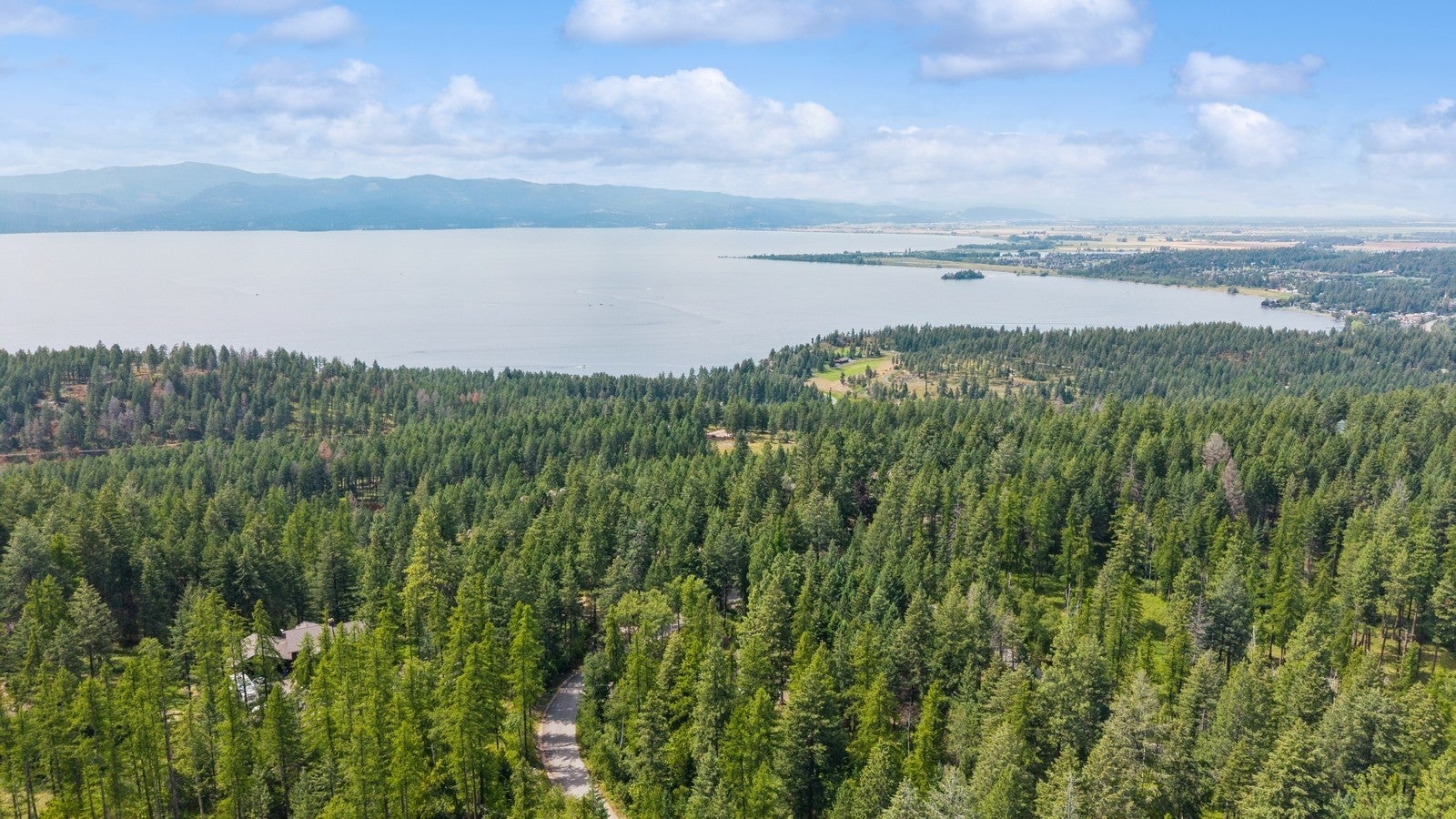 551 Ranch Road Bigfork, MT 59911 - Photo 51 of 51 Aerial view of Flathead Lake